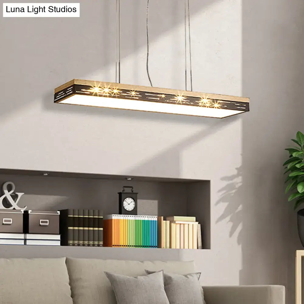 Modern black led pendant ceiling light for dining room 110v-120v