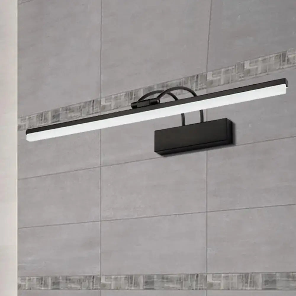 Modern black led vanity lighting fixture bathroom wall sconce