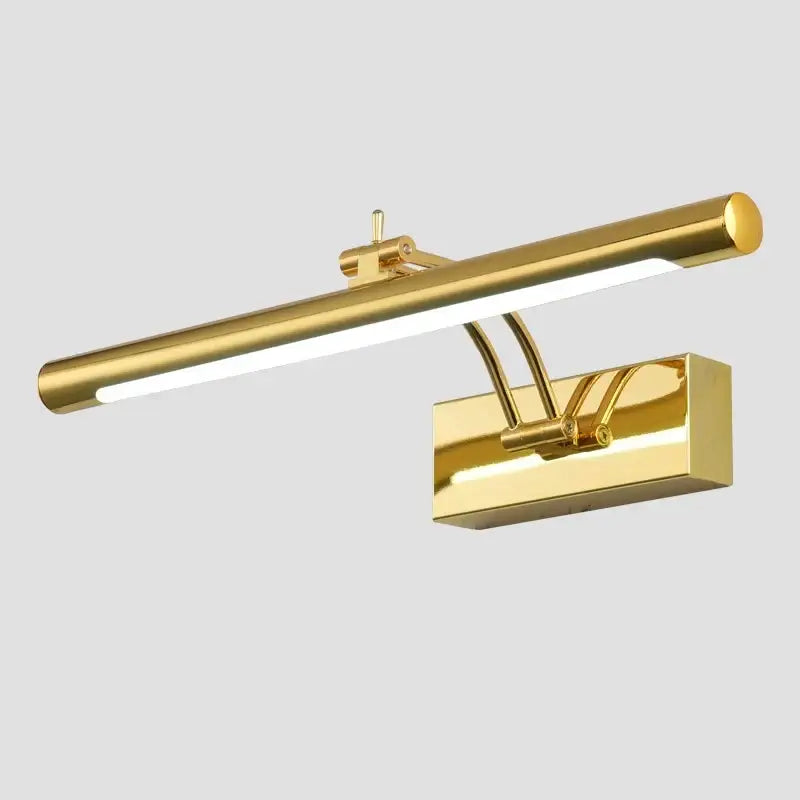 Modern black led vanity wall lamp with adjustable arm bathroom