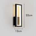 Modern black led wall sconce bedroom vertical light