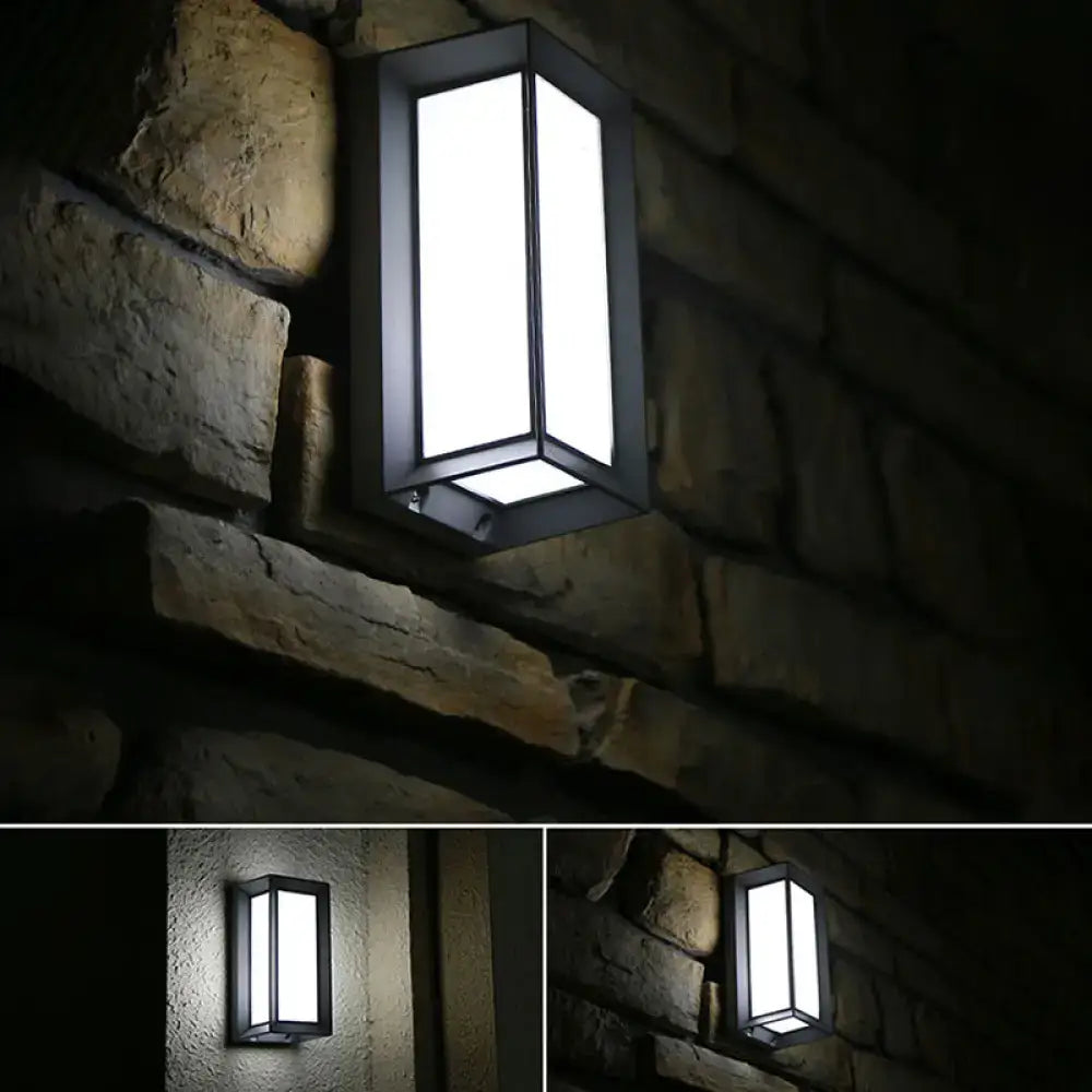 Modern black led wall sconce outdoor light with 10w maximum bulb wattage