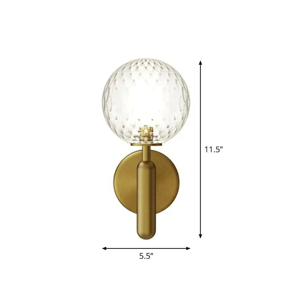 Modern black matte glass globe wall sconce stairs lighting