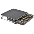 Modern black mesh capsule holder – kitchen coffee pod organizer