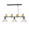 Modern black metal island pendant with birds – kitchen 110v-120v light