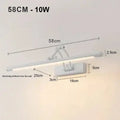 Modern black minimalist led wall lamp bathroom vanity light