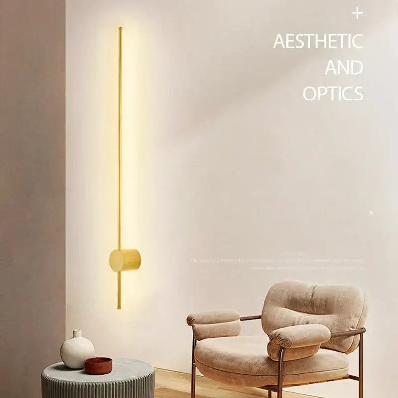 Modern black minimalist rotatable led wall lights for bedroom
