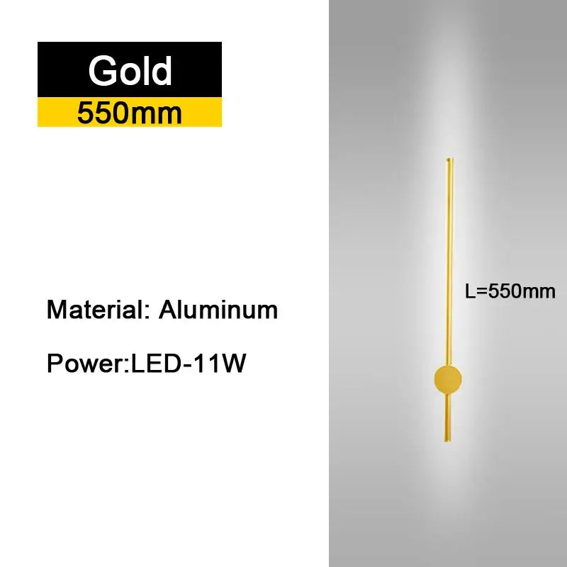 Modern black minimalist rotatable led wall lights for bedroom