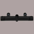 Modern black mixer valve bathroom pipe fitting