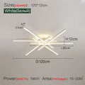 Modern black nordic led ceiling chandelier for living room