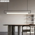 Modern black nordic minimalist bar hanging led pendant light kitchen