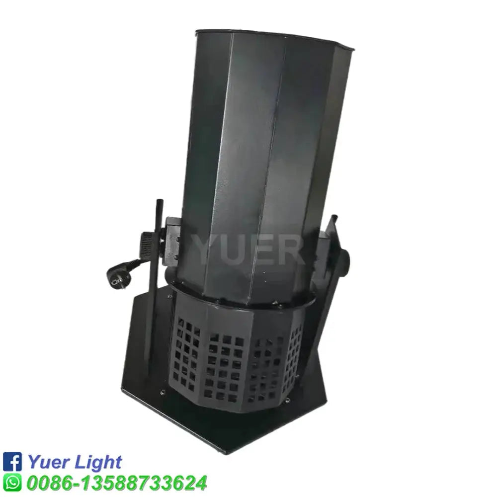 Modern black octagonal rgb confetti cannon stage light