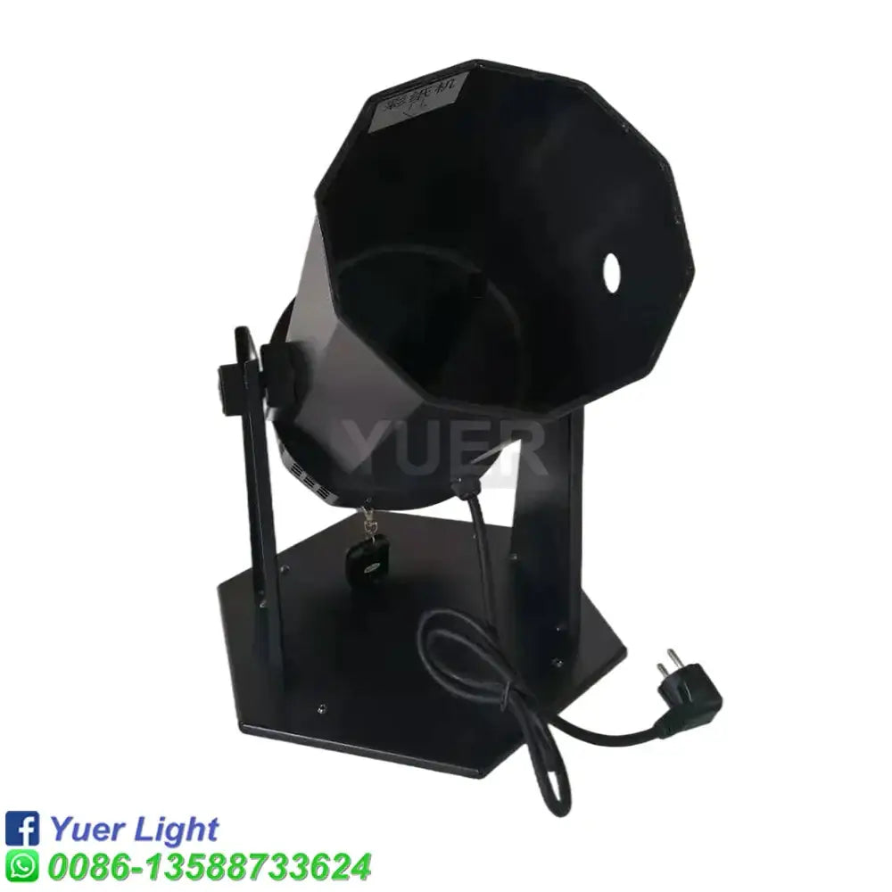 Modern black octagonal rgb confetti cannon stage light