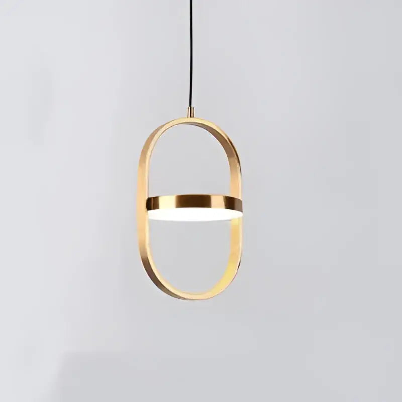 Modern black oval adjustable angle pendant light for dining room
