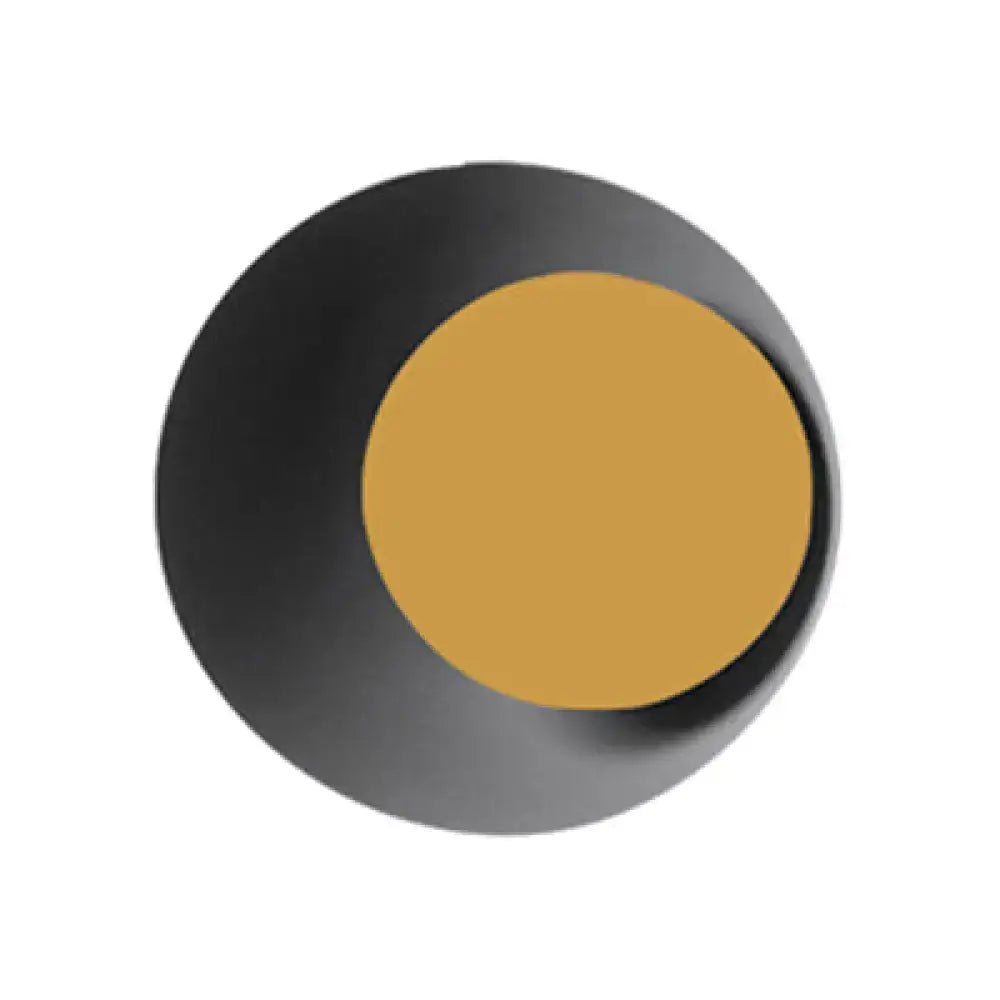 Modern black & pink circle sconce light bedroom wall fixture