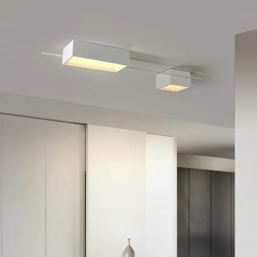 Modern black rectangular led ceiling lights for living room decoration
