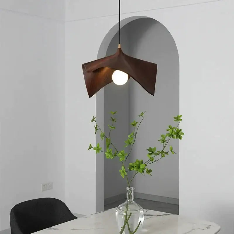 Modern black resin led pendant chandelier for living room