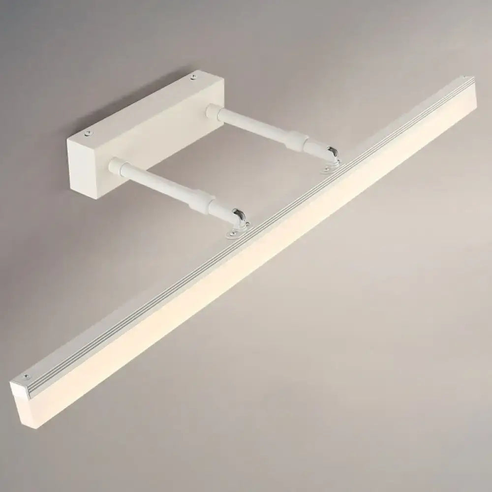 Modern black retractable stick vanity sconce light bathroom fixture