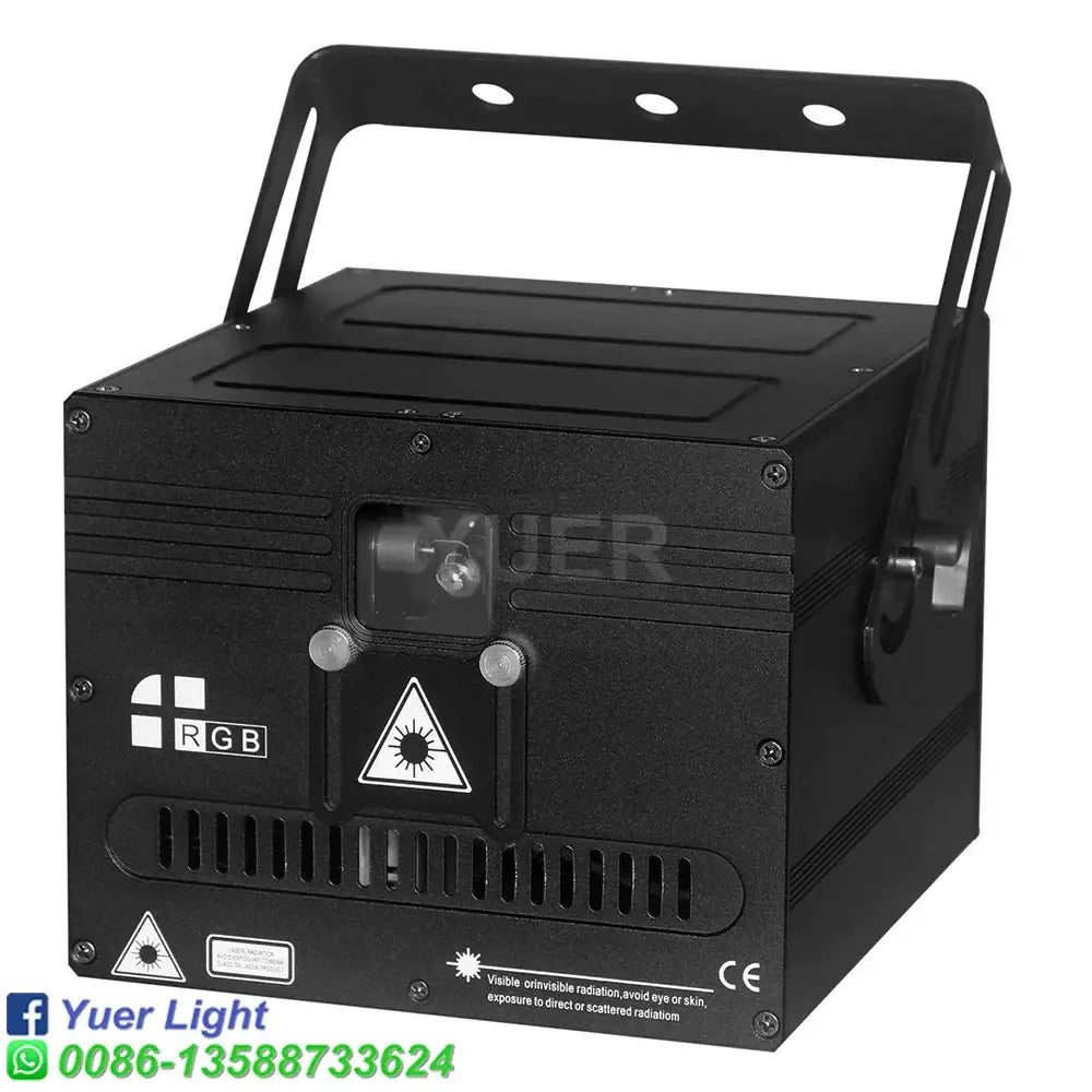 Modern black rgb animation laser light – club and party scanner