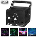 Modern black rgb animation laser light – club and party scanner