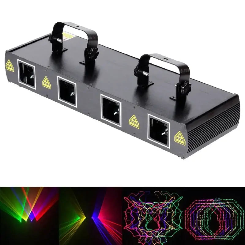 Modern black rgby dmx laser projector for party room lighting