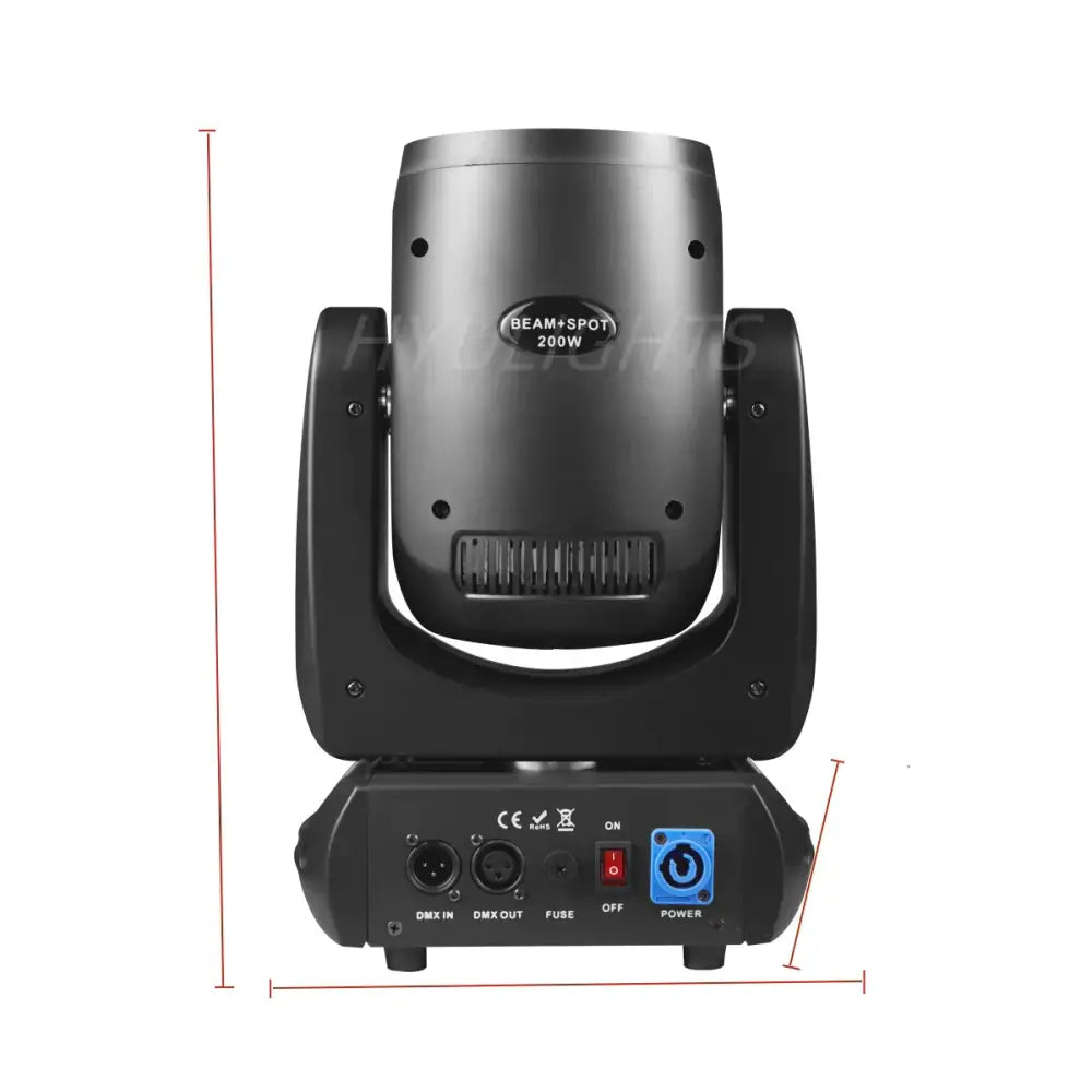 Modern black & silver 200w mini led moving head – stage light