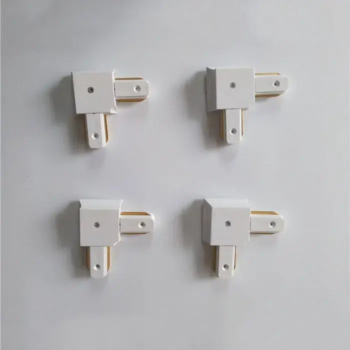 Modern black & silver ceiling track rail connector set kitchen light
