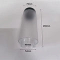 Modern black & silver landscape path light garden decor