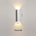 Modern black & silver led wall lamp for bedroom or tv background