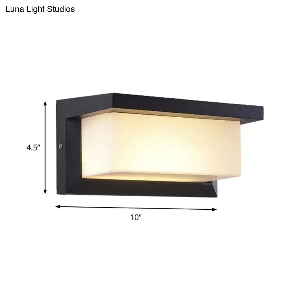 Modern black sound activated led wall sconce bedroom light