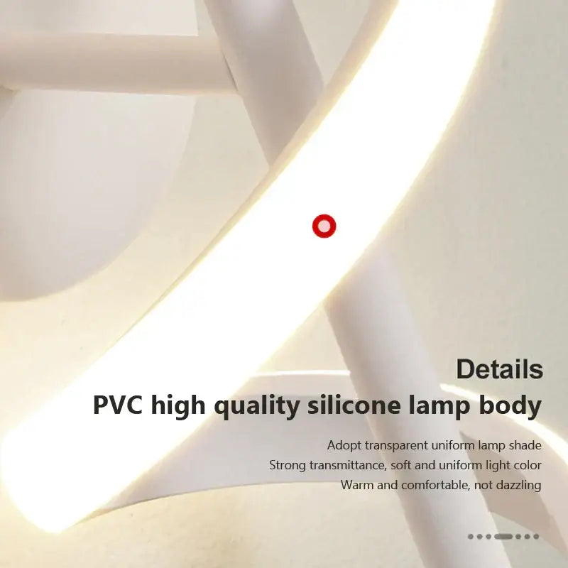Modern black spiral led wall lamp for bedroom