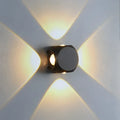 Modern black square led wall light garden sconce outdoor decor