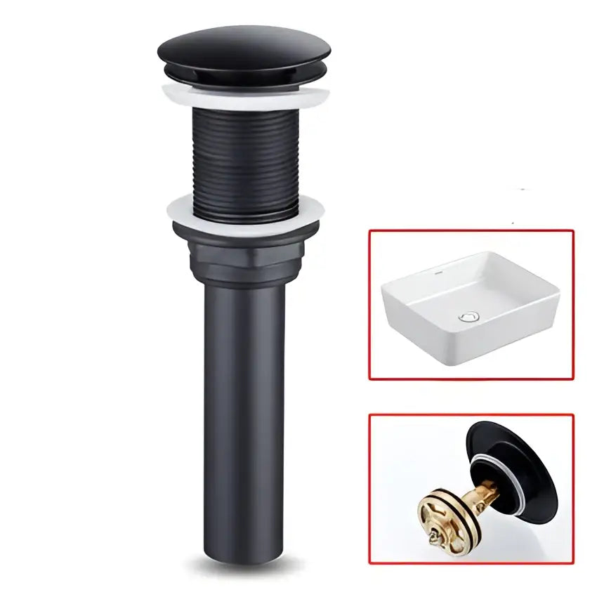 Modern black stainless steel basin faucet bathroom sink mixer