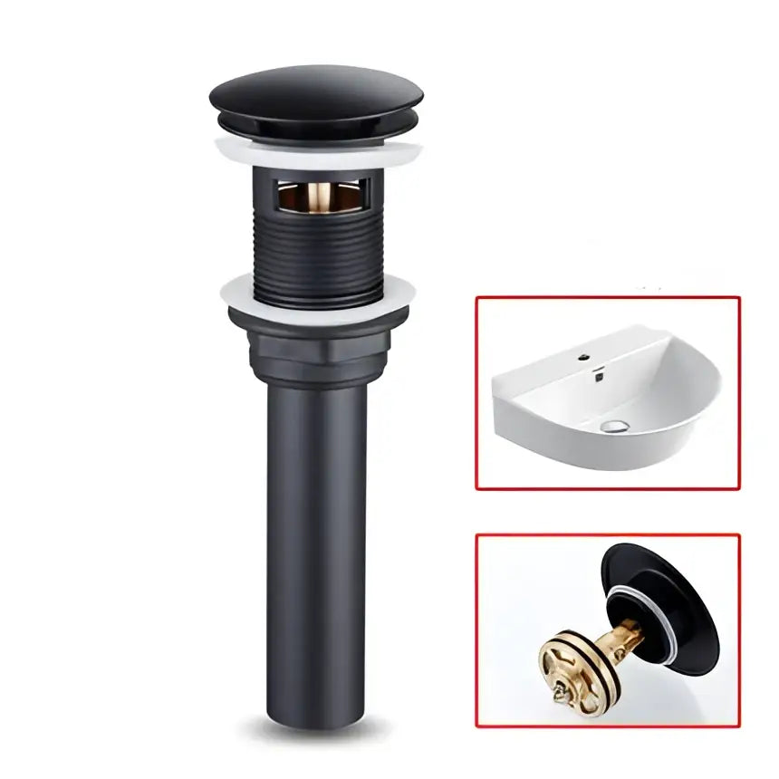 Modern black stainless steel basin faucet bathroom sink mixer