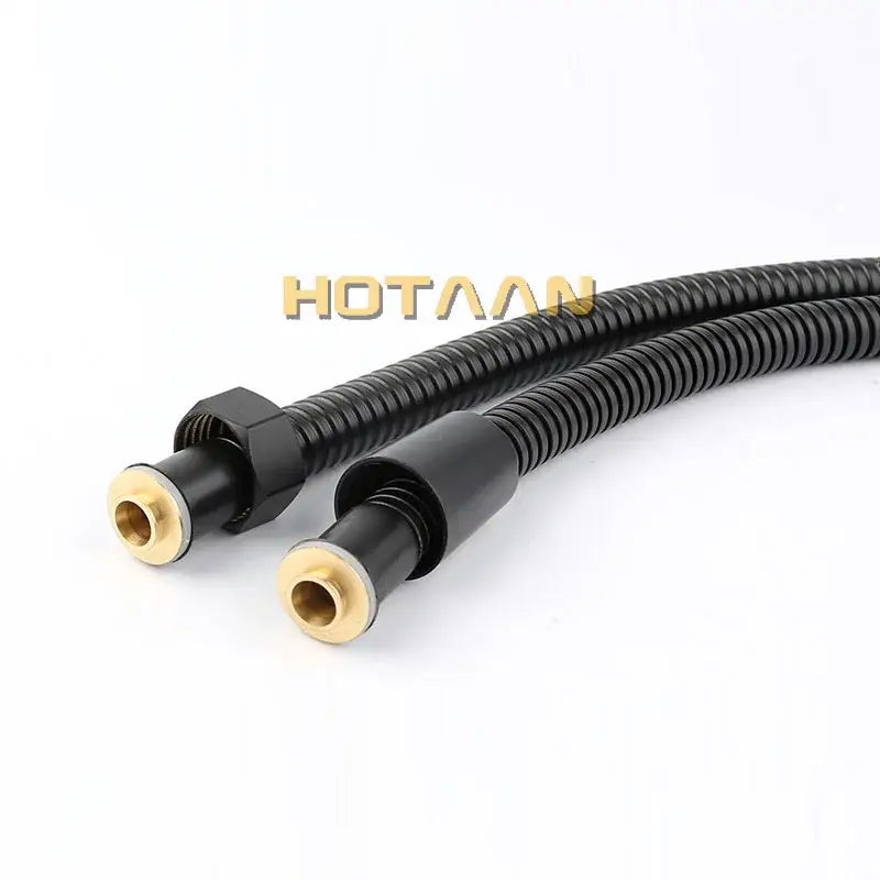 Modern black stainless steel flexible shower hose bathroom pipe