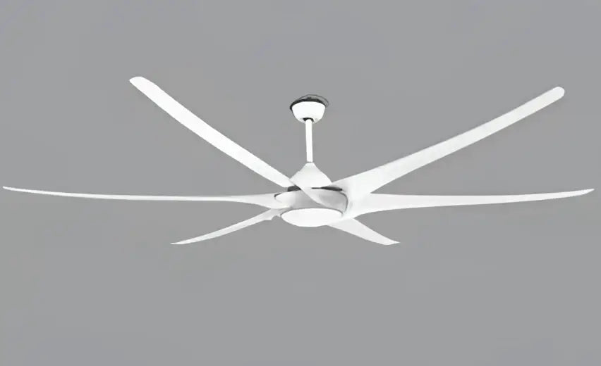 Modern black stainless steel large ceiling fan living room light