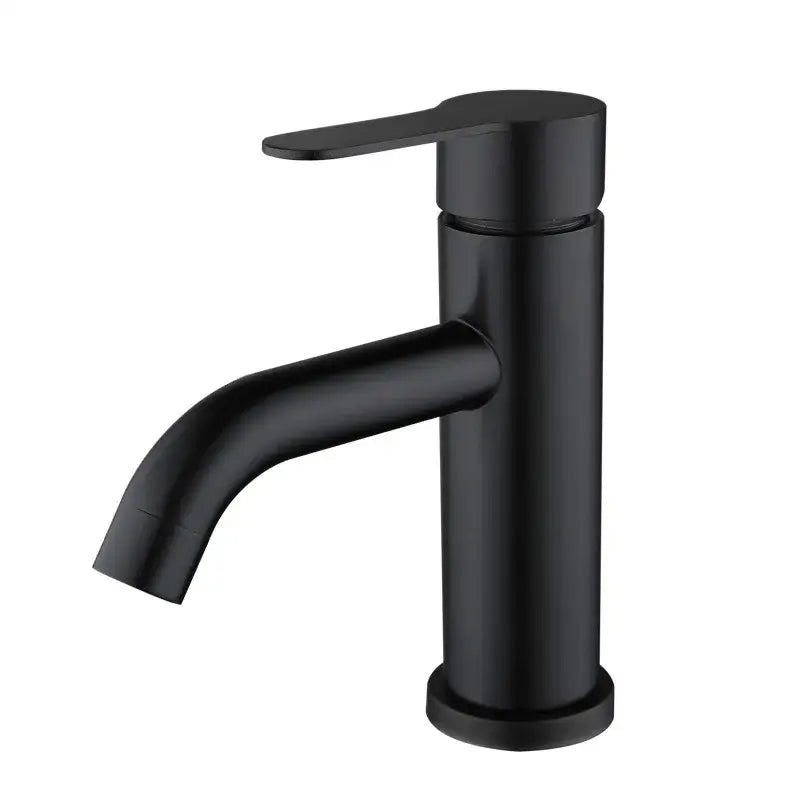 Modern black stainless steel single handle faucet bathroom mixer