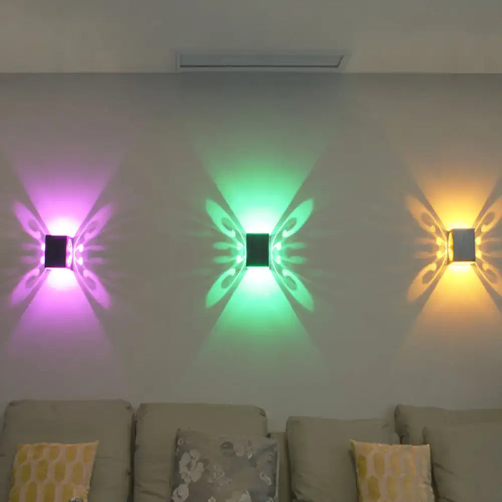 Modern black swirl led wall lamp bedroom light pattern sconce