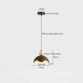 Modern black travertine led pendant light for dining room