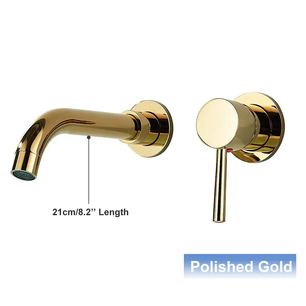 Modern black wall mounted basin faucet bathroom mixer tap