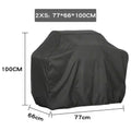 Modern black waterproof bbq grill cover outdoor kitchen protector
