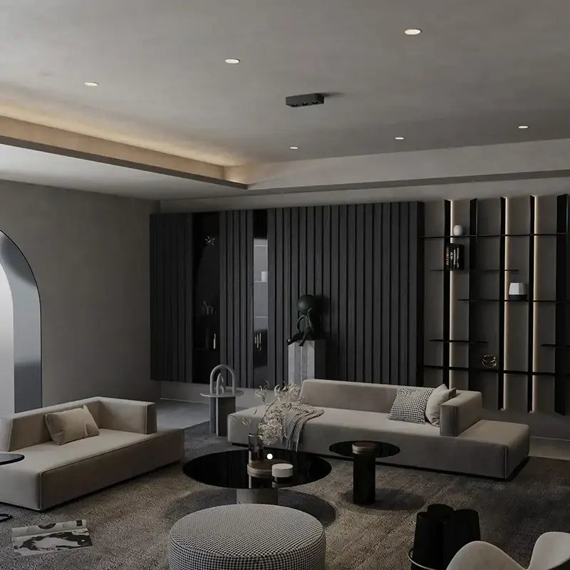 Modern black & white 36w led surface mounted ceiling light living room
