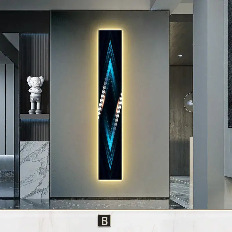 Modern black & white abstract led wall lamp – living room sconce