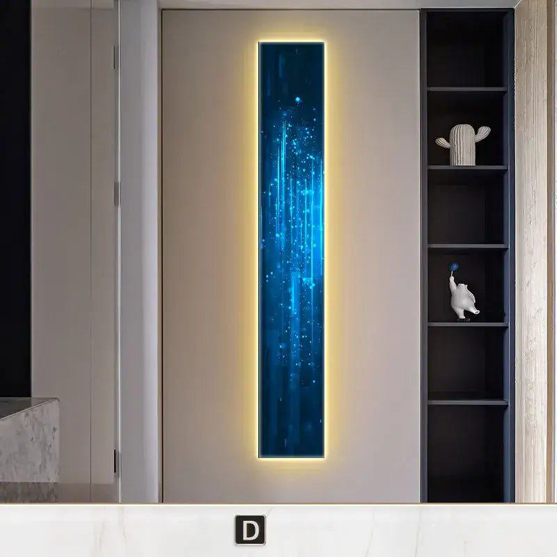 Modern black & white abstract led wall lamp – living room sconce
