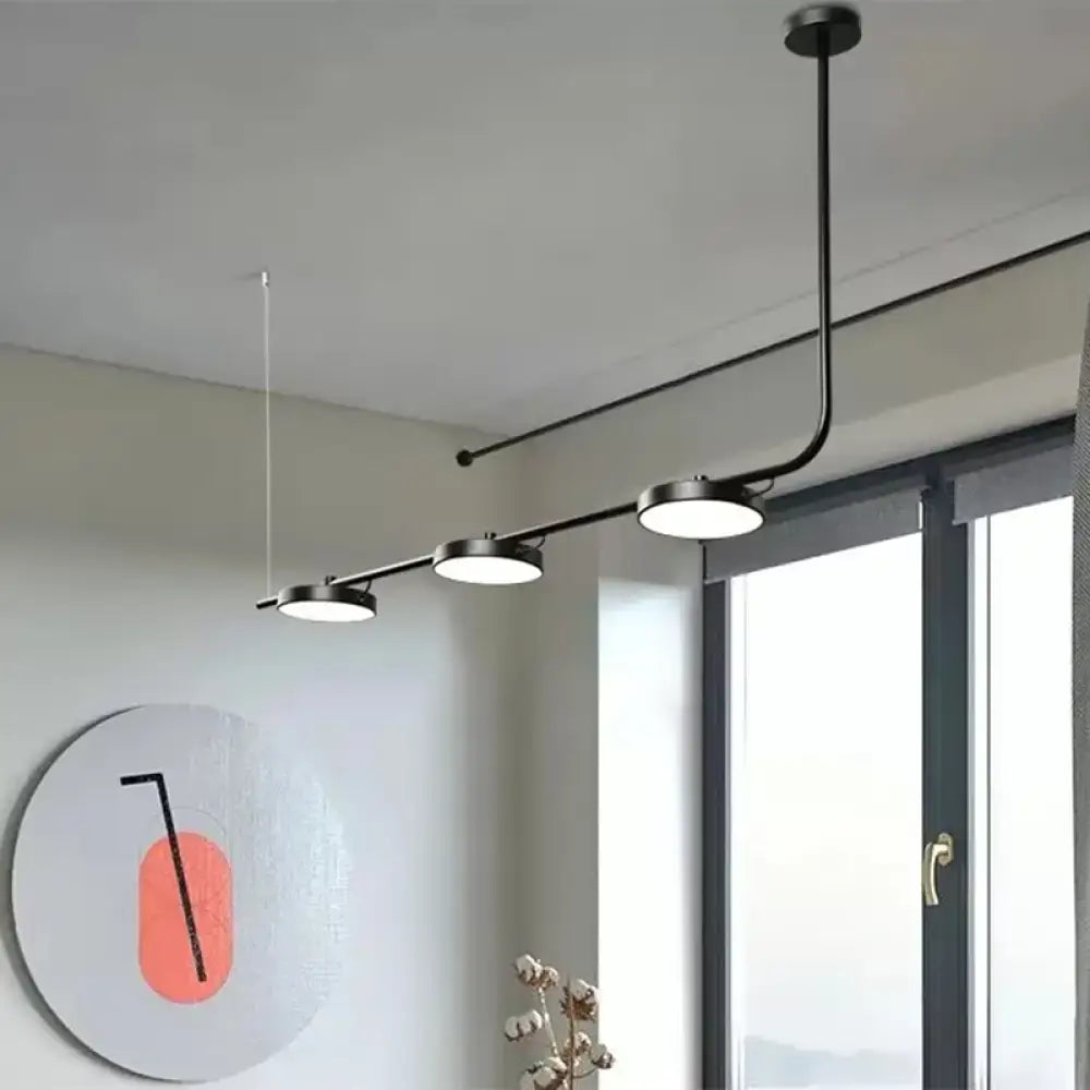 Modern black & white chandelier dining room pendant light