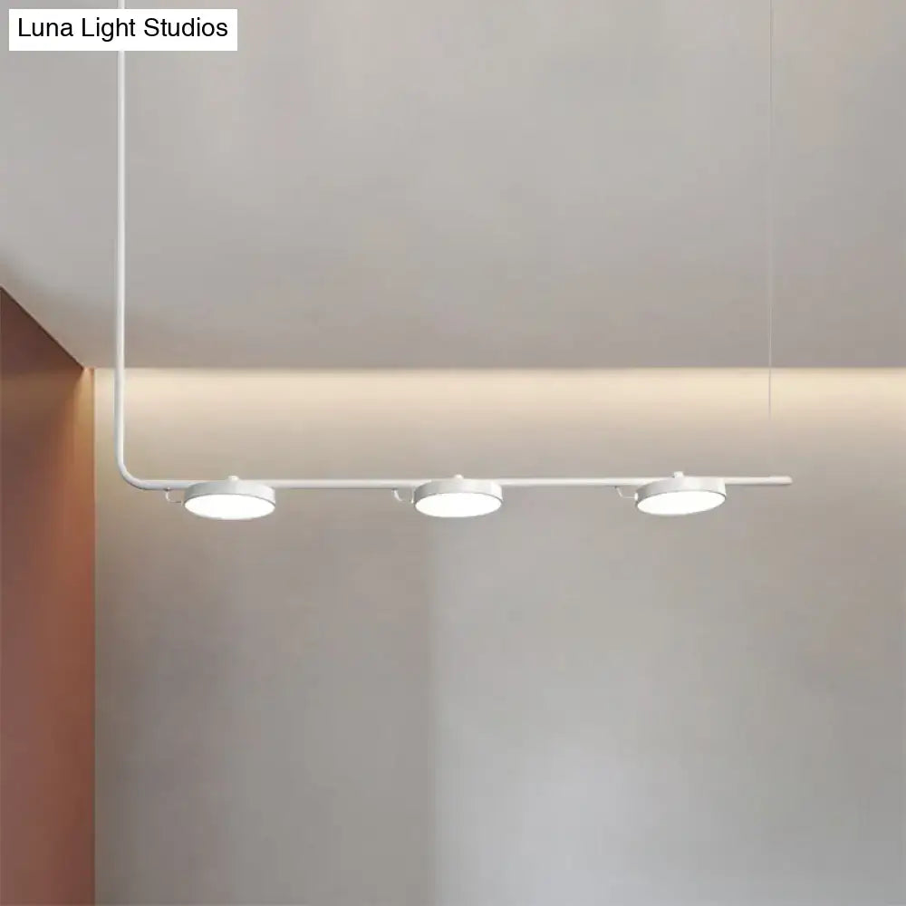 Modern black & white chandelier dining room pendant light