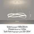 Modern black & white circular led pendant ceiling lamp living room