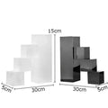 Modern black & white crystal bookends sculpture living room decor