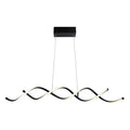 Modern black & white curved led pendant ceiling light dining room