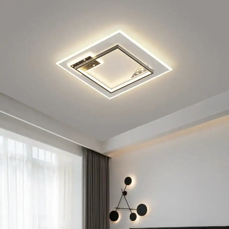 Modern black & white decorbites living lamp chandelier dining room