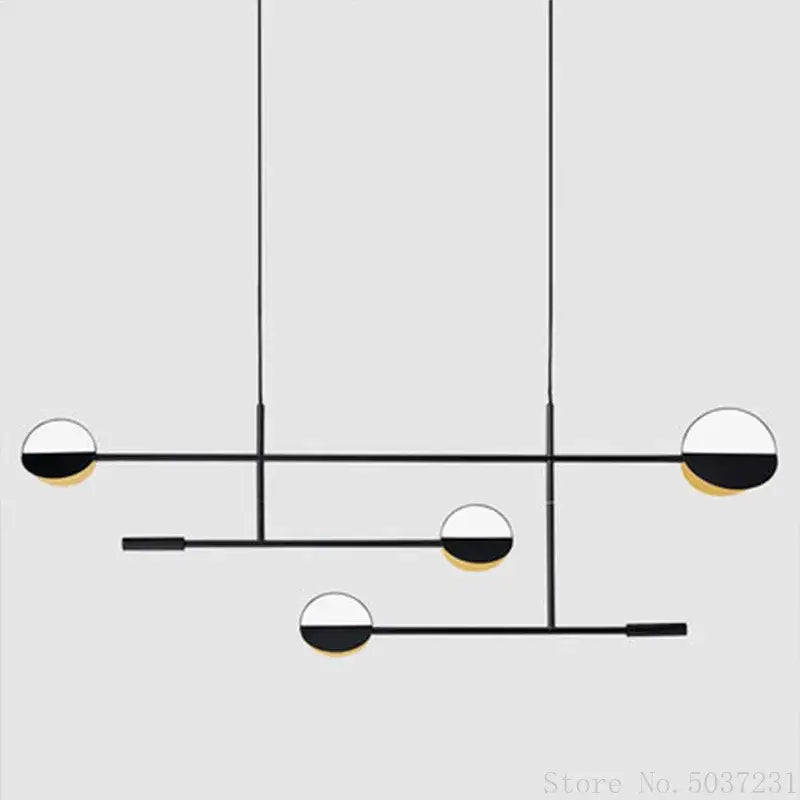 Modern black & white geometric pendant light kitchen decorbites geometric iron